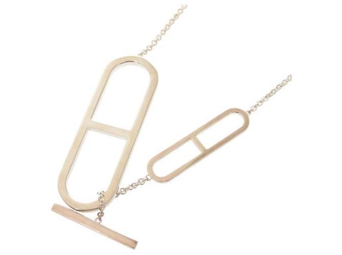 Hermès Collar Largo de Plata 925 Chaine d'Ancre de Hermes Ever