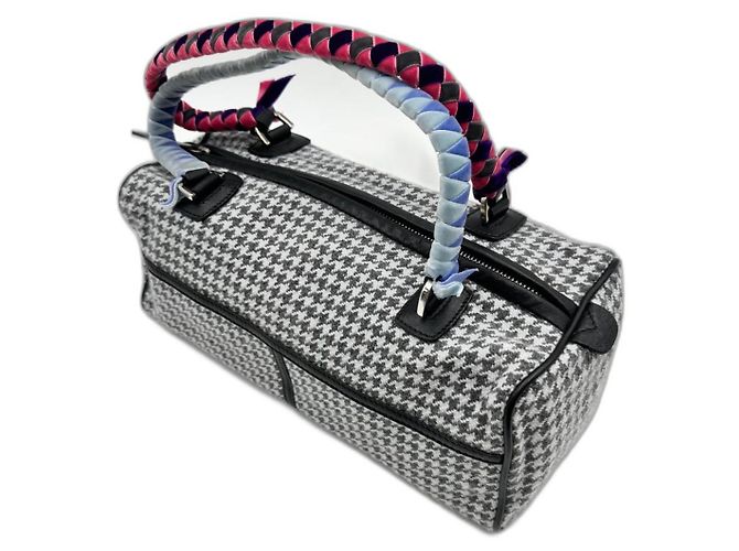 compras de terciopelo Malo tweed Negro Blanco Multicolor