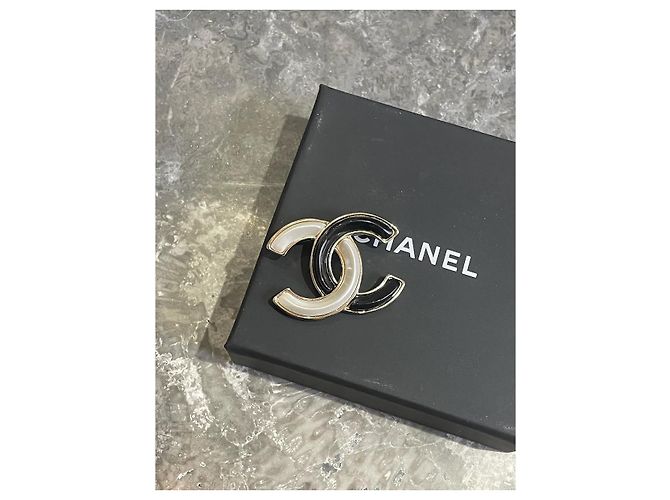 CHANEL Spille e fermagli T. Metallo Nero