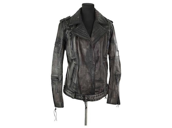 Autre Marque Leather jacket Black  ref.2071304