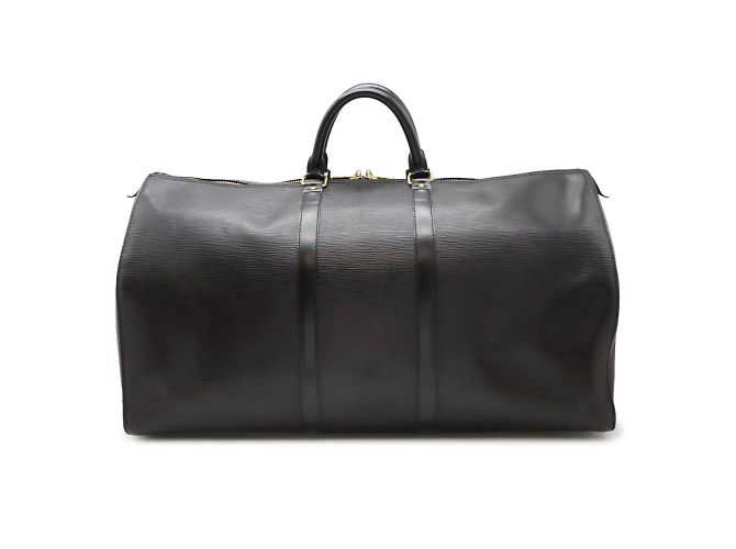 Borsa Boston Keepall 55 Epi Louis Vuitton Nero