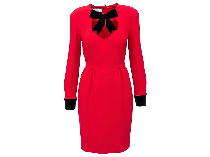 Moschino Couture Midi Kleid Rot