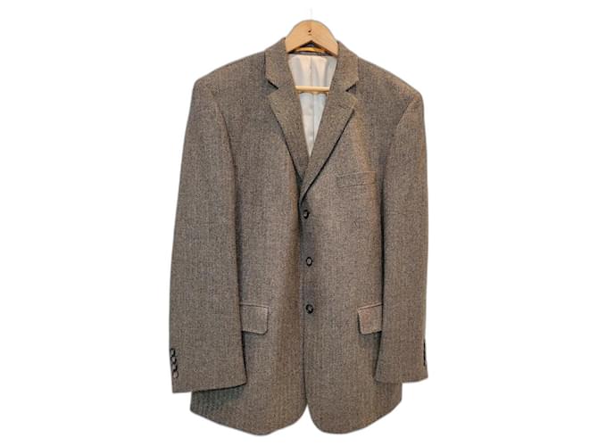 Autre Marque Blazers Jackets Brown Wool  ref.2071883