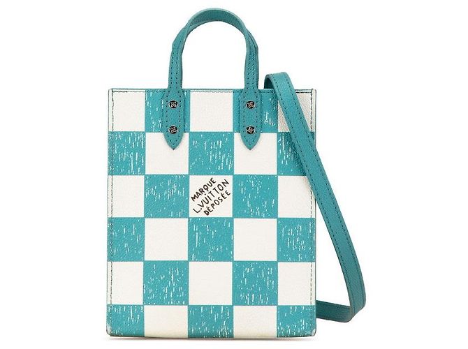 Louis Vuitton Damier Sac Plat XS Handtasche N60495 Grün