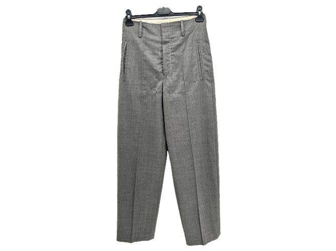 ISABEL MARANT Hosen T.FR 36 Wolle Grau