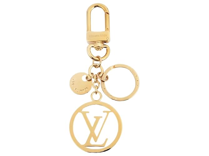 Louis Vuitton Porte Cle LV Circle Keychain Golden  ref.2072535