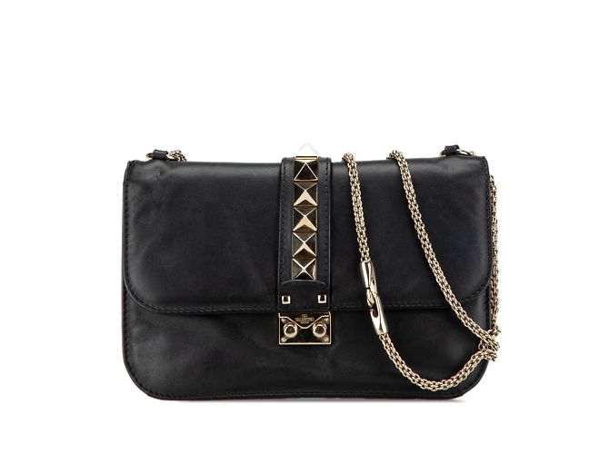 Valentino Rockstud Chain Schultertasche Schwarz