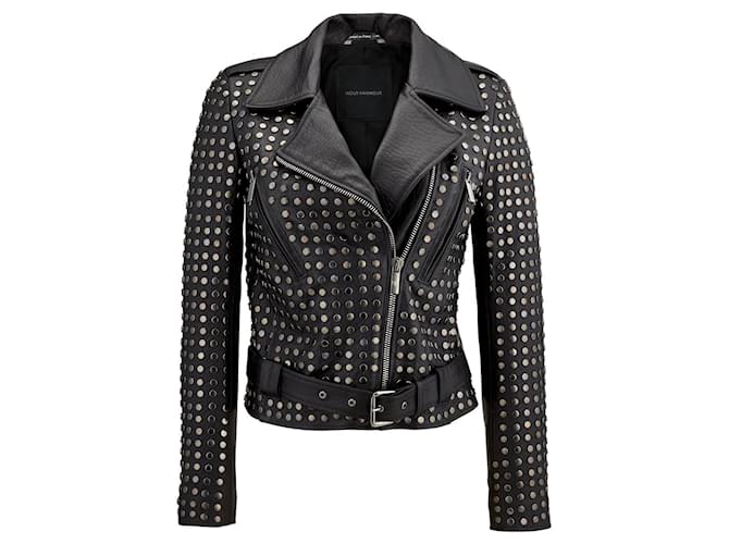 Autre Marque Nour Hammour "Schism" jacket  Black Leather  ref.2072727
