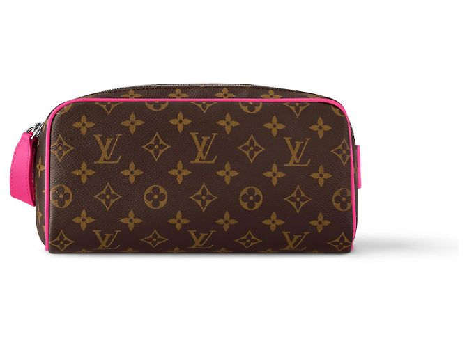Louis Vuitton LV Dopp Kit monogram canvas pink