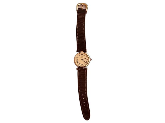 Cartier Vendôme Uhr vergoldet Golden
