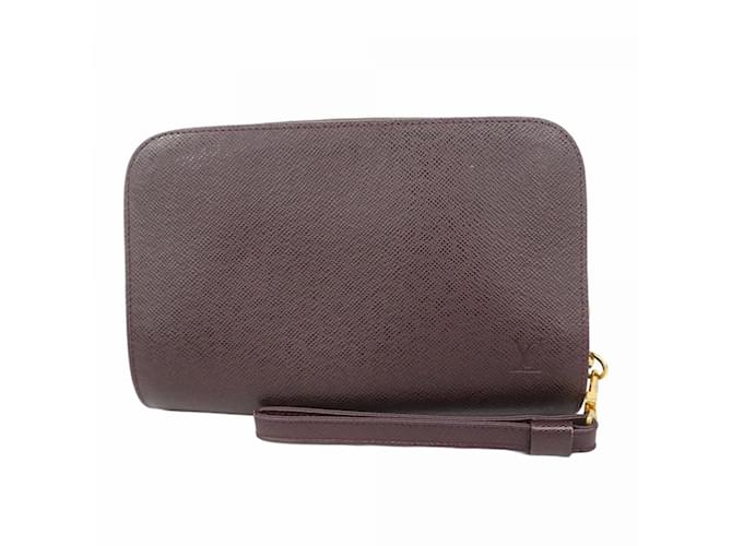 Louis Vuitton Taiga Baikal Clutch Bag Brown  ref.2073741