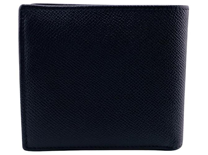 Bulgari Bvlgari Man Bi-fold Wallet Black Leather  ref.2073866