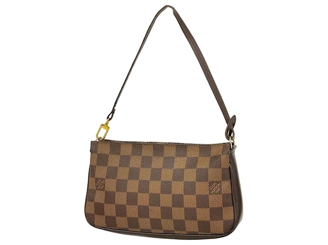 Louis Vuitton Pochette Accessoire Brown Cloth  ref.2074119