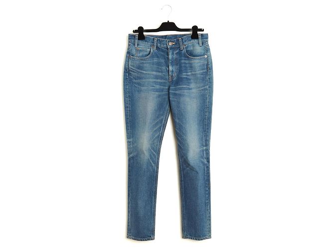 Céline Jean Tess FR40 Slim denim washed pants jeans US29 by Hedi Slimane Celine Blue