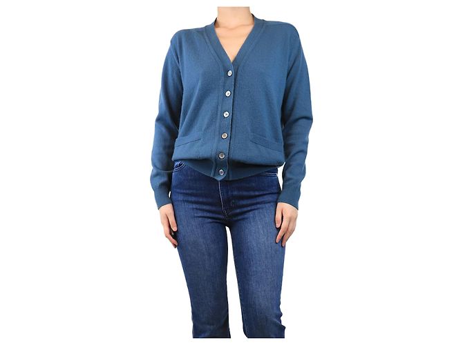 Crimson Blauer Freundschafts-Cardigan - Größe M