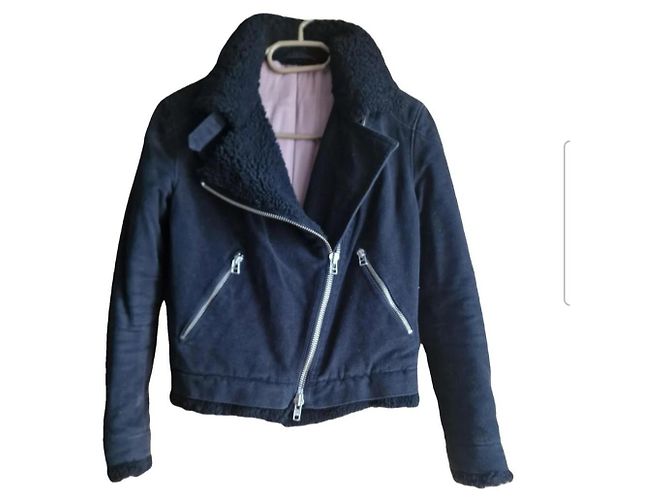 Giacca Acne in cotone nera Nero
