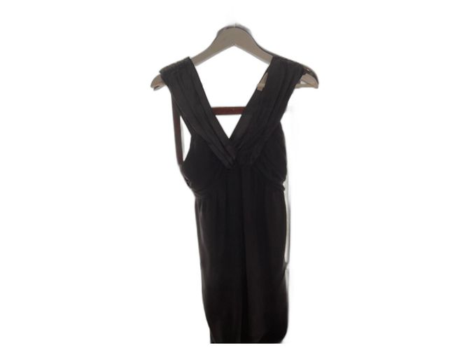 Vestido de seda negro Sandro