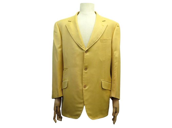 ARNYS MARCEL JACKET 54 IT 50 M FR IN CASHMERE YELLOW