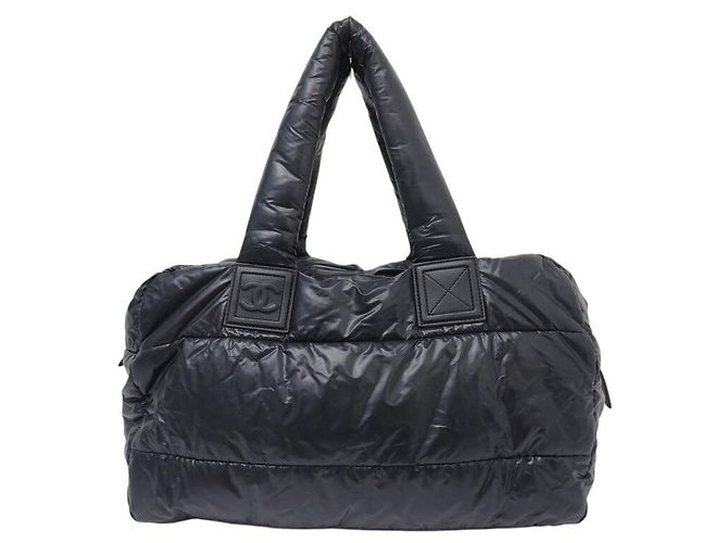 NEUE CHANEL COCO COCOON MM NYLON SCHWARZE TASCHE