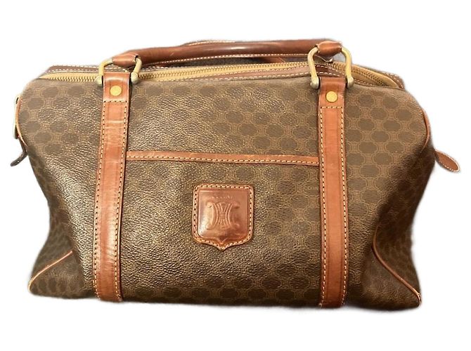 Borsa Céline Boston in pelle marrone