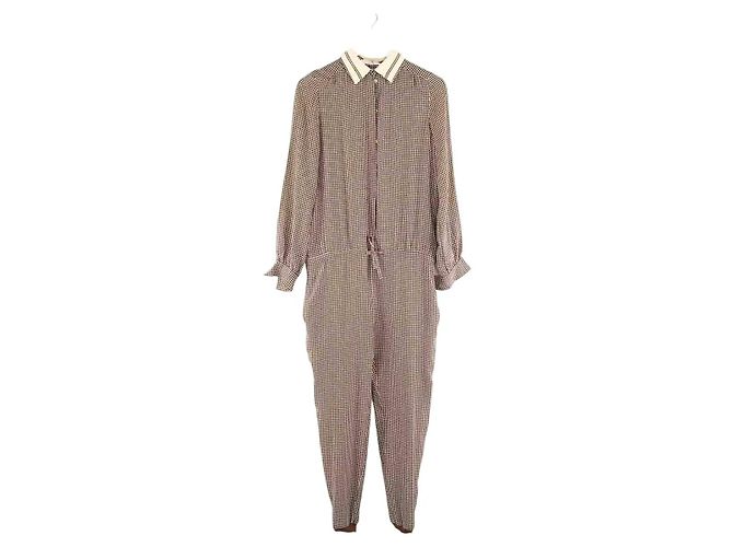 Chloé Mono de seda marrón Castaño