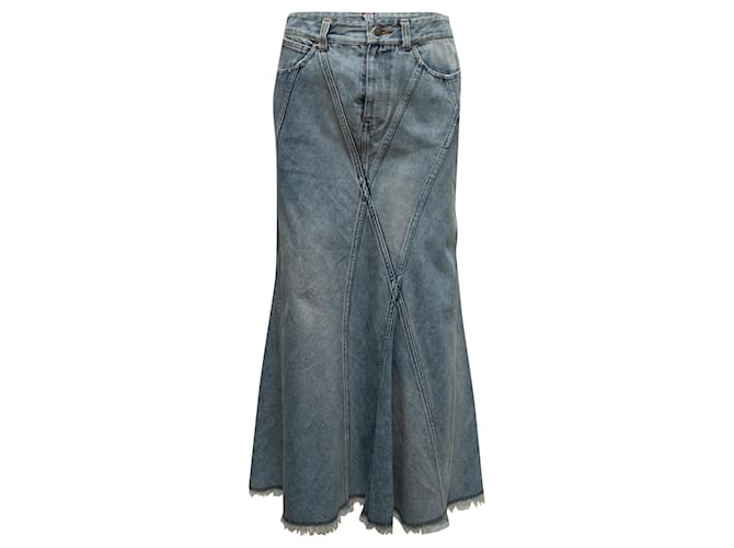 Autre Marque NON SIGNE / UNSIGNED Skirts T.International S Denim - Jeans Blue  ref.2075954