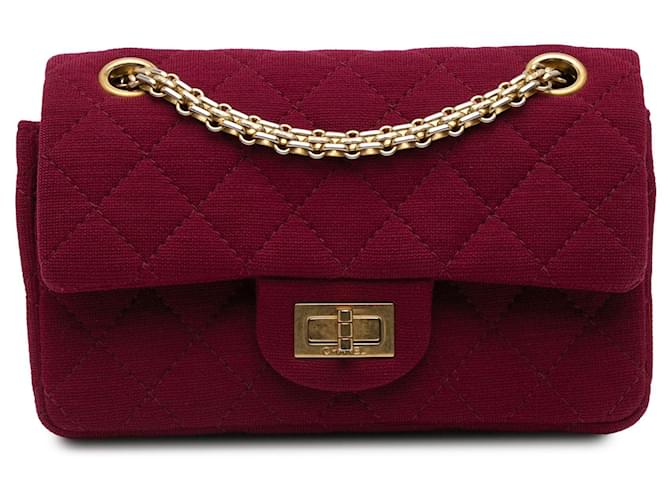 Mademoiselle CHANEL Handbags T.  Cloth Red  ref.2075995