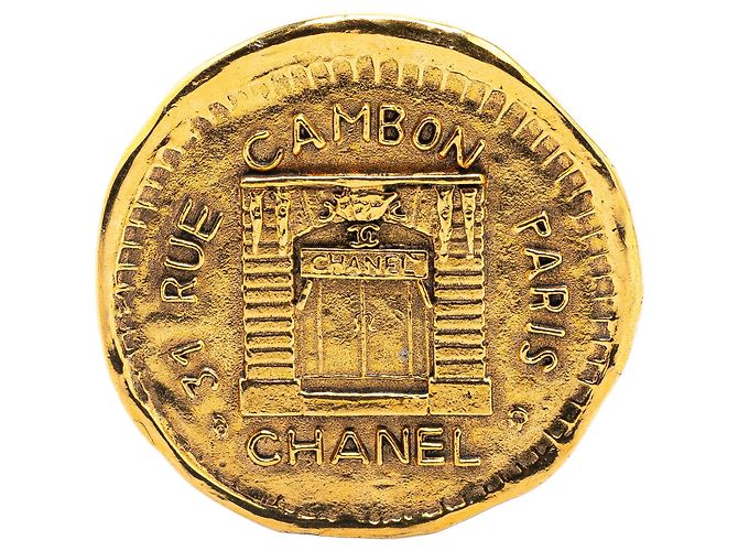 Cambon CHANEL Spille e fermagli T. Metallo D'oro