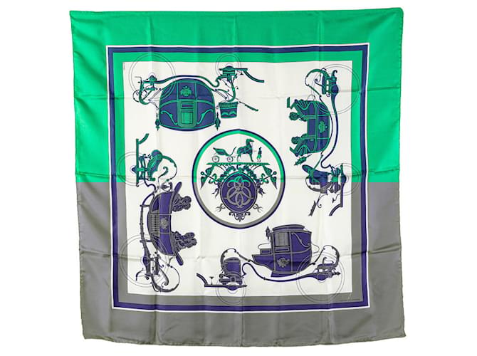 Hermès HERMES Scarves T.  Silk Green  ref.2076376