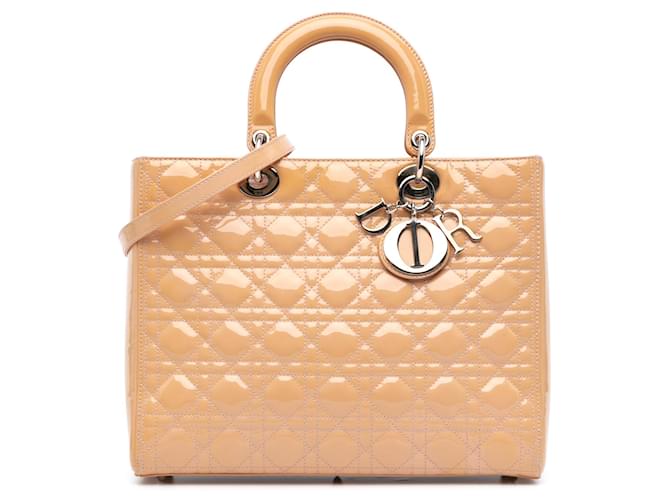 DIOR Handbags T.  Leather Brown  ref.2077054