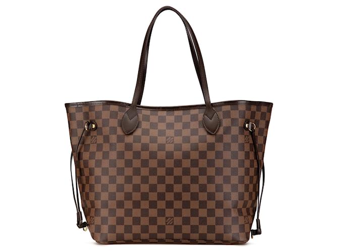 Neverfull Bolsas LOUIS VUITTON T. Couro Marrom  ref.2078486