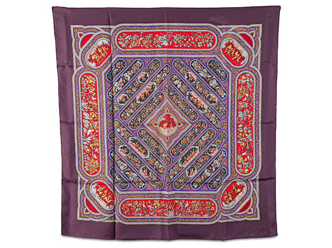 Hermès HERMES Scarves T.  Silk Purple  ref.2078487