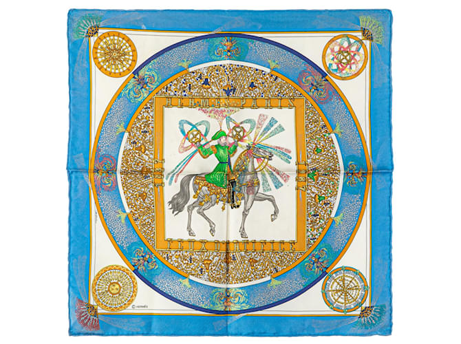 Hermès HERMES Scarves T.  Silk Blue  ref.2078492