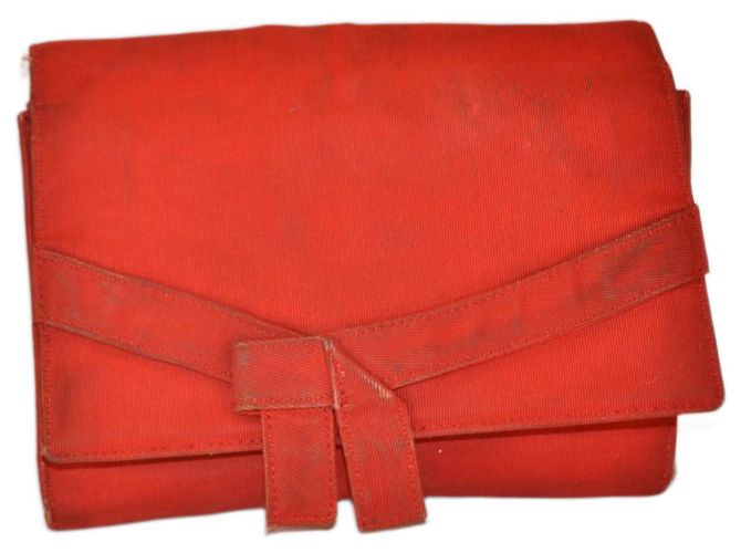 Gianni Versace Clutch Tasche Rot Stoff