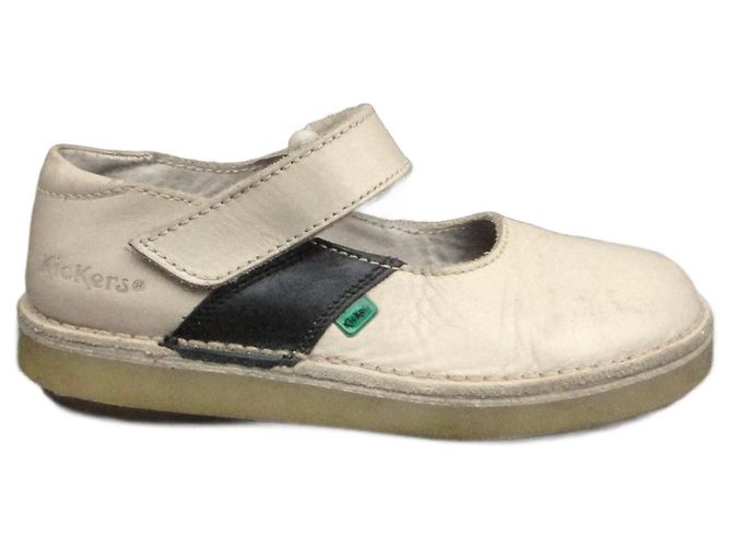 Autre Marque Sandali Kickers in pelle nero crema