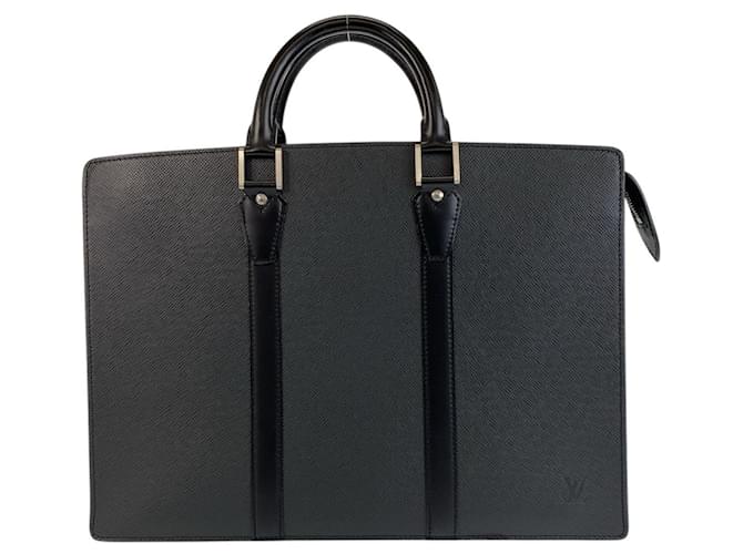Louis Vuitton Taiga Leather Briefcase M30052 Black  ref.2079583