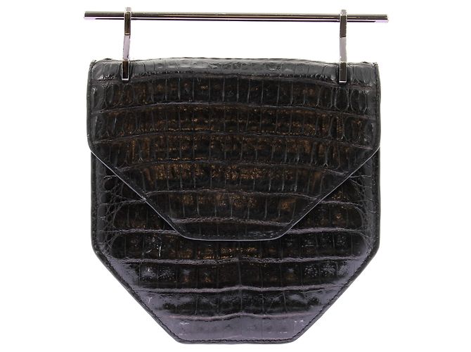 Autre Marque NON SIGNE / NON SIGNÉ Sacs à main T. Cuir Noir