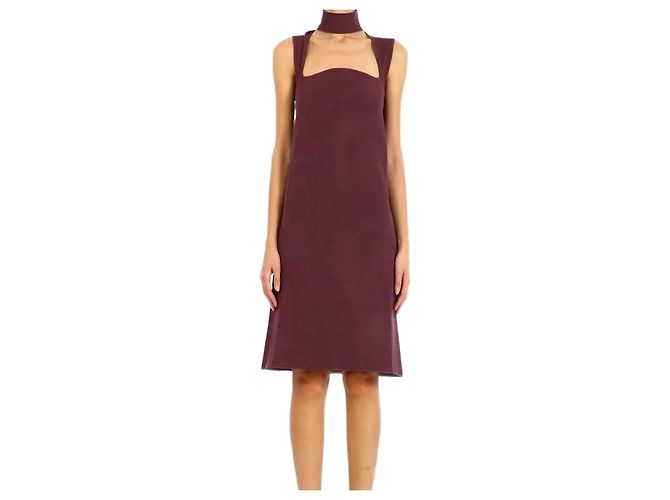 Chockerneck Shiftkleid Bottega Veneta Bordeaux