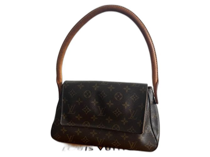 Bolsa Louis Vuitton Monogram Mini Looping M51147 (com caixa) Marrom