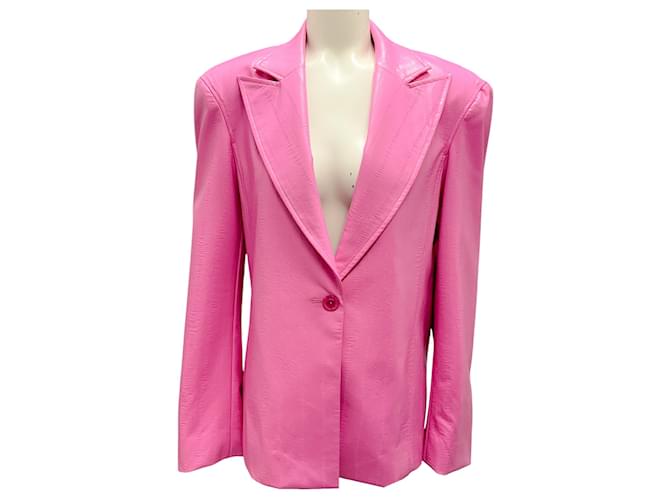 Autre Marque Rotate Birger Christensen Super Pink 2021 Lesley Blazer Synthetic  ref.2080946