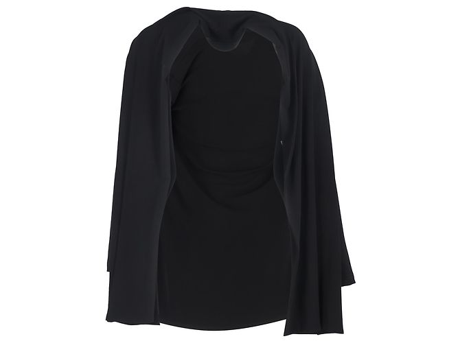 Der offene Front-Cardigan von The Row aus schwarzer Wolle