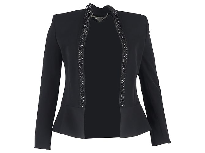 Stella Mc Cartney Blazer in lana nera decorato di Stella McCartney Nero
