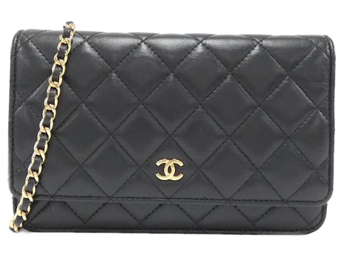 Chanel Timeless Classic Line 33814 Chain Wallet Leather  ref.2081281