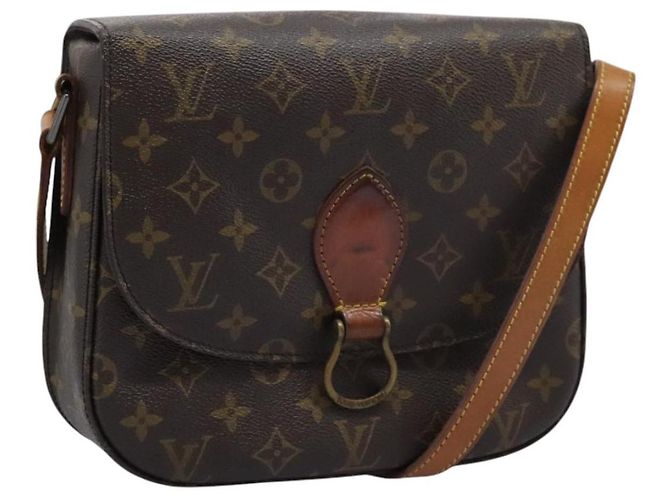 Saint-Cloud LOUIS VUITTON Monogram Saint Cloud GM Bolsa de Hombro M51242 LV Auth 113452 Monograma