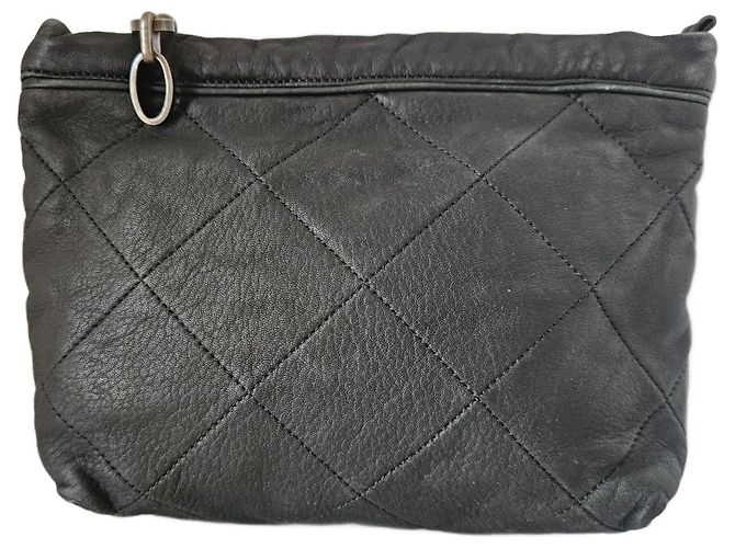 Lanvin Leather Clutch Bag Black