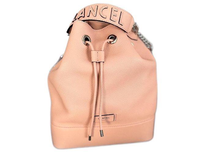 Bolsa de mão Lancel em couro rosa
