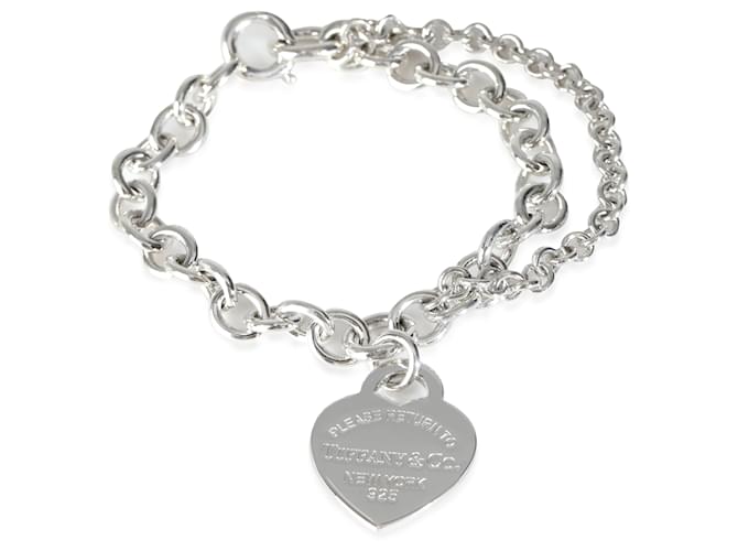 Tiffany & Co Pulseira Return To Tiffany em prata esterlina Metálico Metal  ref.2082386