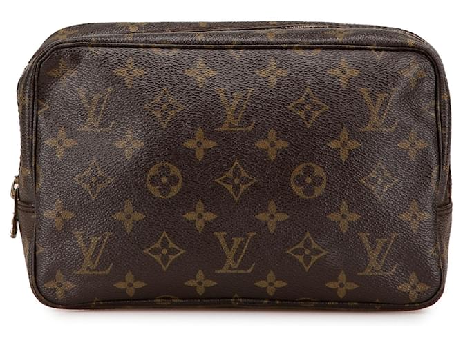 Louis Vuitton Brown Monogram Trousse Toilette 23 Cloth  ref.2082574