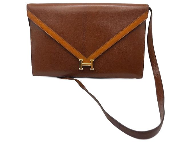 Hermès Lydie Lederhandtasche Camel Kamel