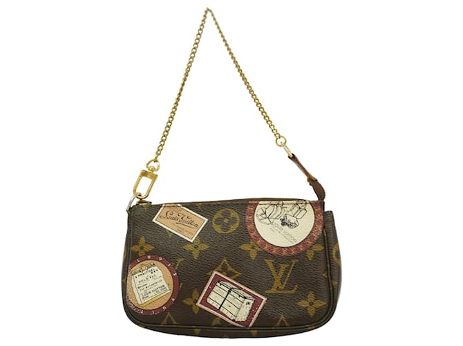 Louis Vuitton Monogram Mini Pochette Accessoires Brown Multiple colors  ref.2082701